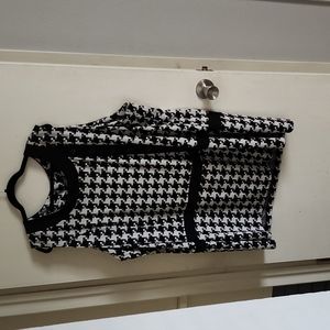 Simply Be Size 26 28 black and white short dress